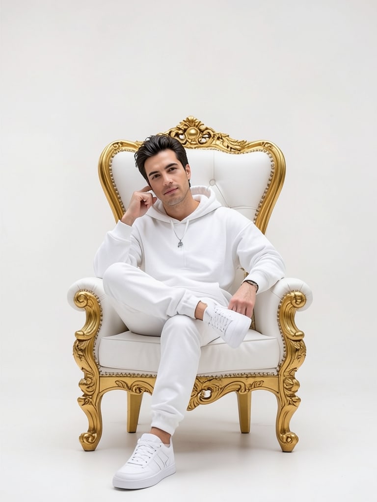 Preview rendered from “Man on Throne with Lion”