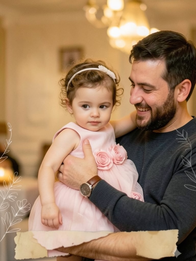 Preview of Happy Father’s Day Baby Photoshoot With Dad and Daughter