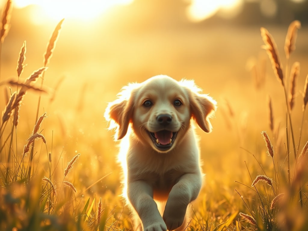 Preview of Golden Retriever Slow-Motion Field