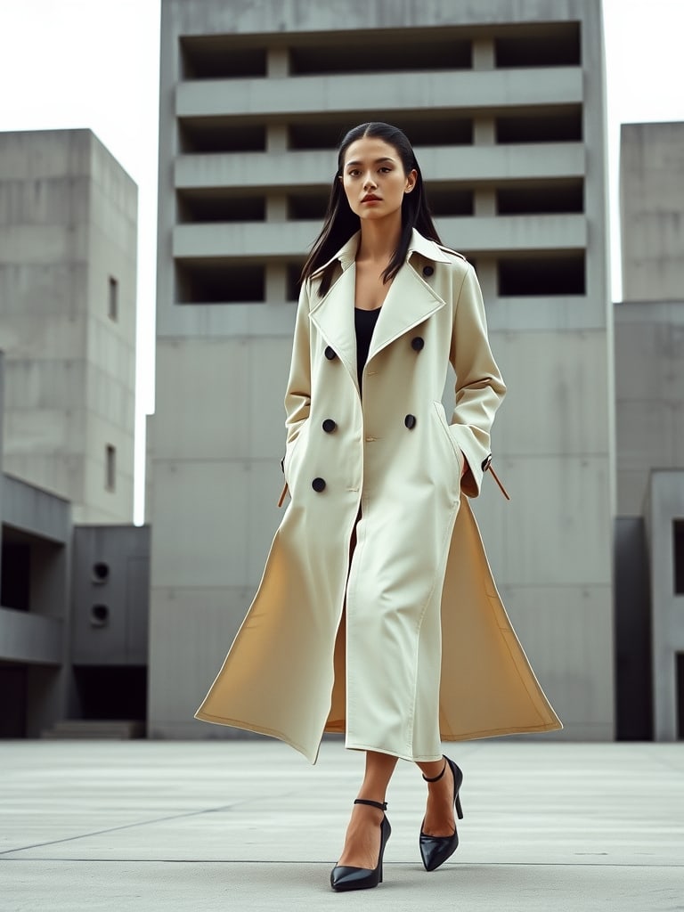 Preview of High-Fashion Brutalist Editorial