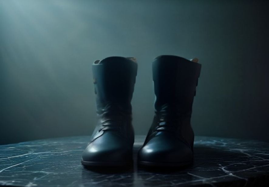 Preview of Cinematic Leather Boots Spotlight Shot
