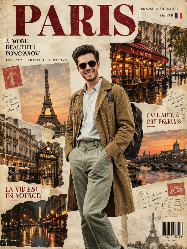 Preview of Vintage Paris Man Magazine Cover