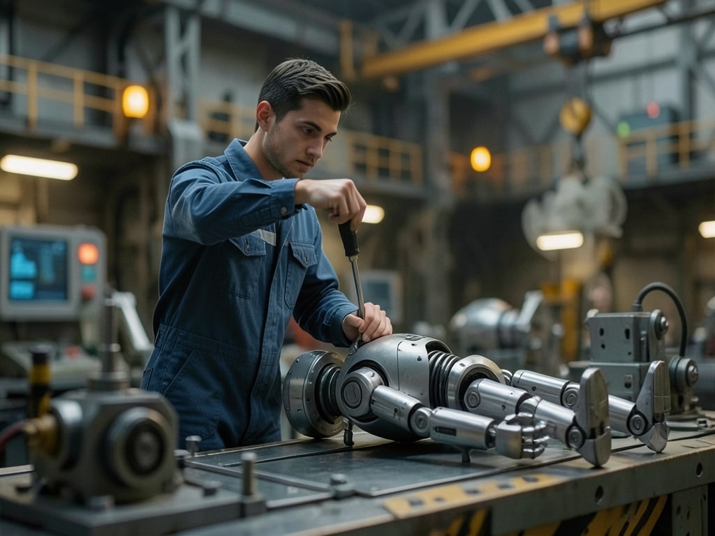 Preview rendered from “Miniature Robot Factory Cinematic”