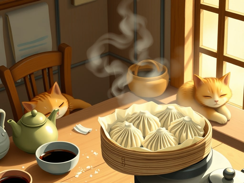 Preview rendered from “Ghibli-style dumpling making”