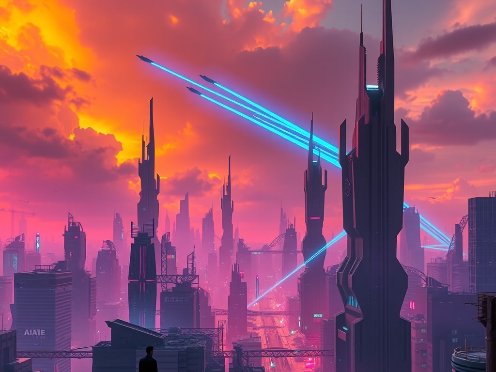 Preview of Sci-fi Concept Art Mega City