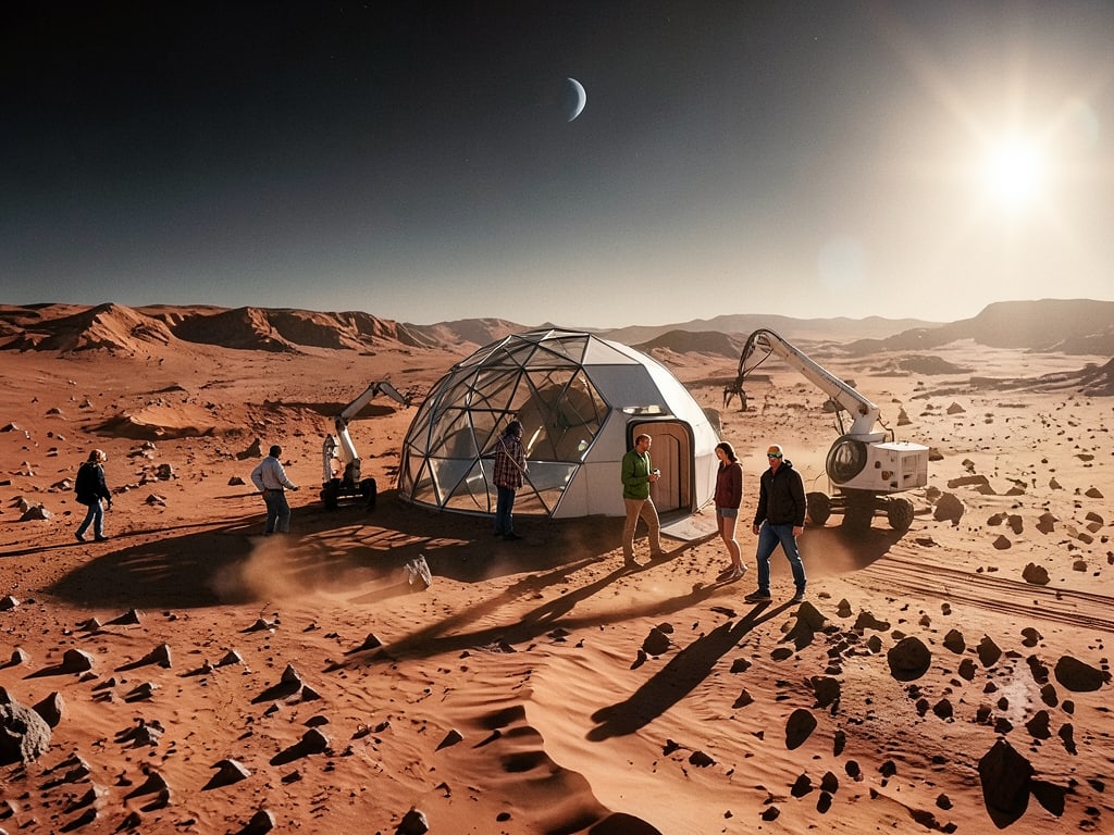 Preview of Miniature Mars Colony Construction