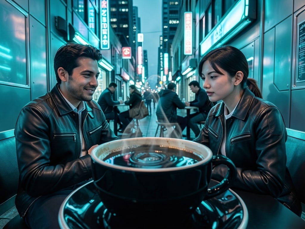 Preview rendered from “Futuristic City in Coffee”