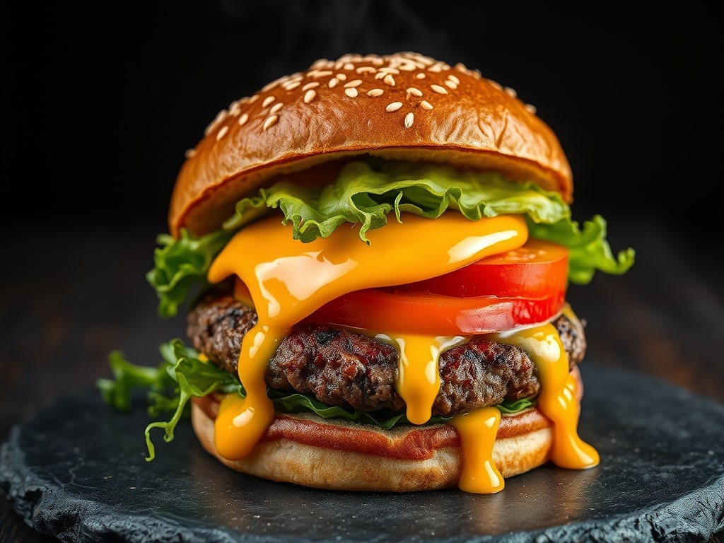 Preview of Burger Commercial Hero Shot