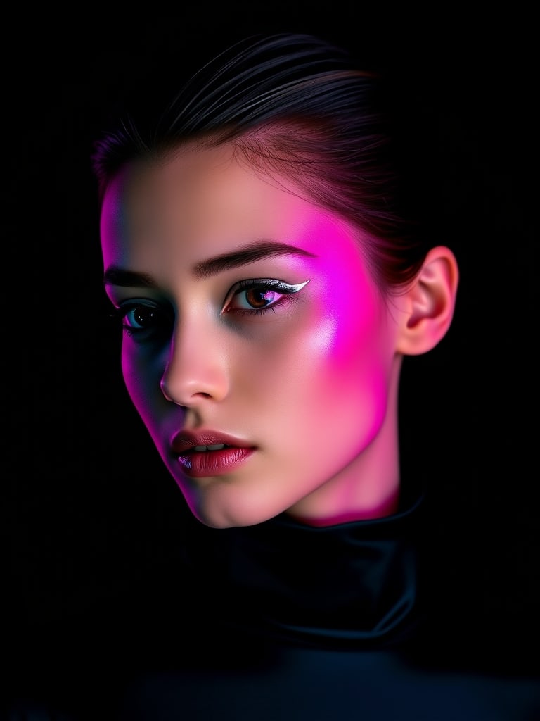 Preview of Studio Portrait with Coloured Gels