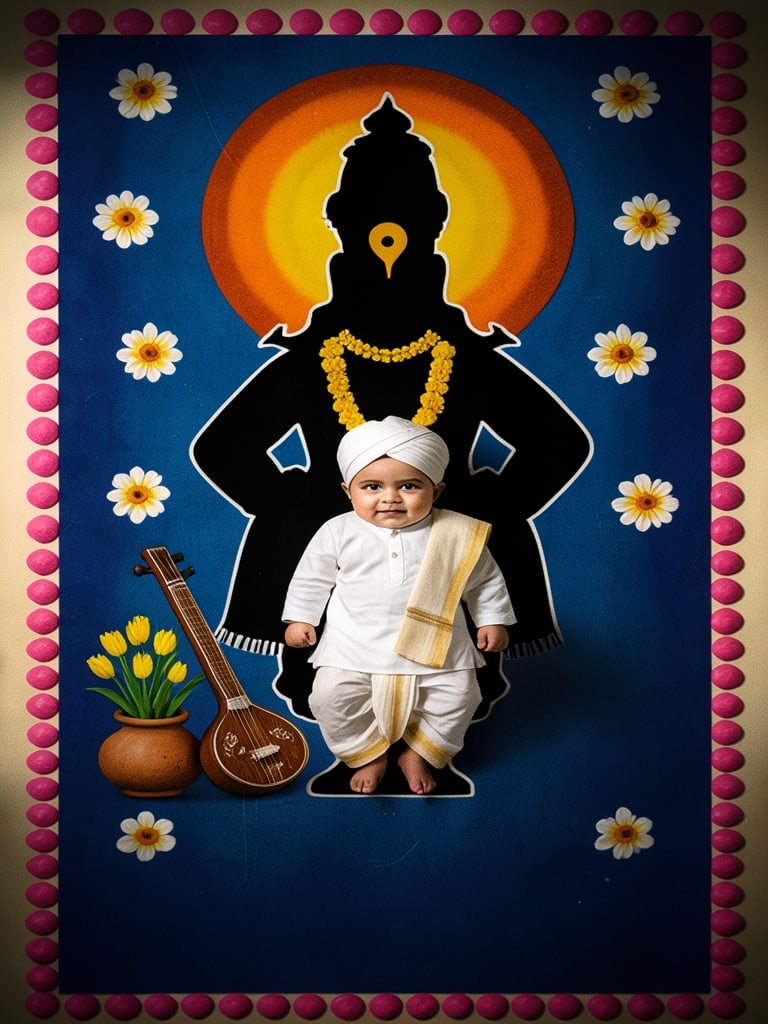 Preview of Ashadhi Ekadashi Baby Boy Photoshoot with Lord Vitthal Theme | Warkari Baby Photoshoot