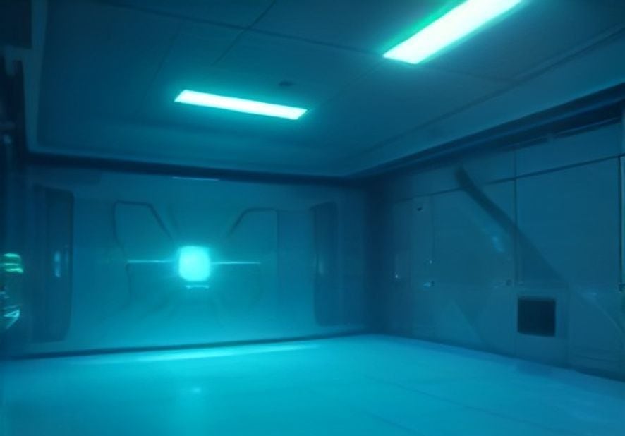 Preview of Futuristic Quantum Lab Crane Sweep