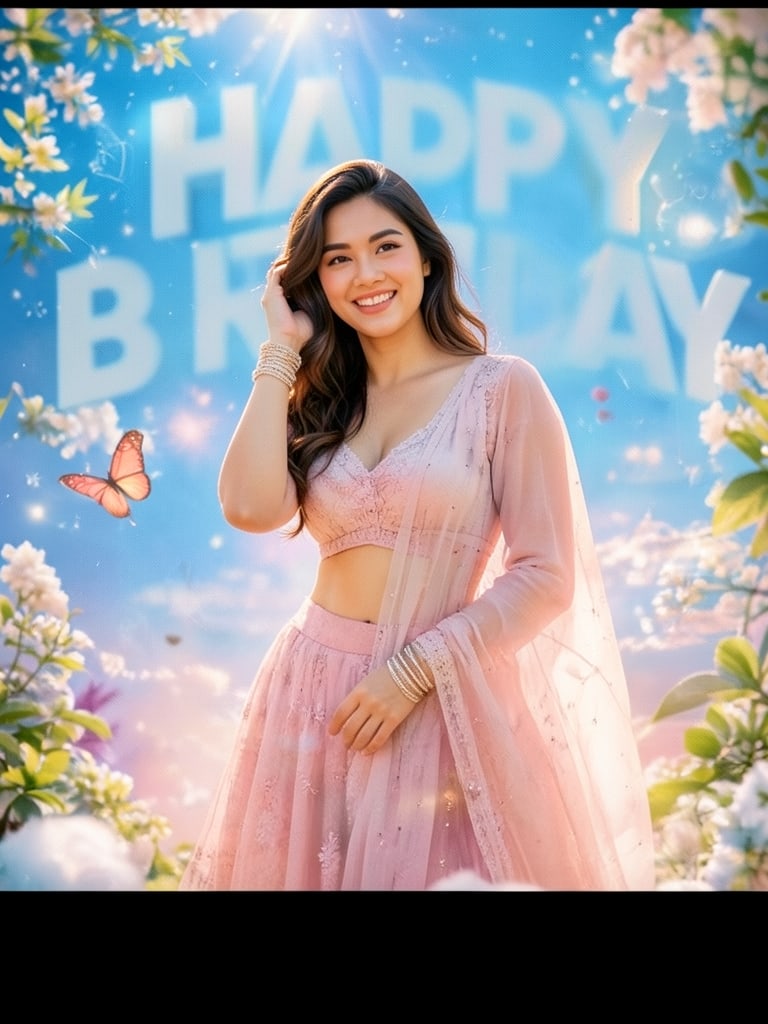 Preview rendered from “Dreamy Birthday Poster AI”