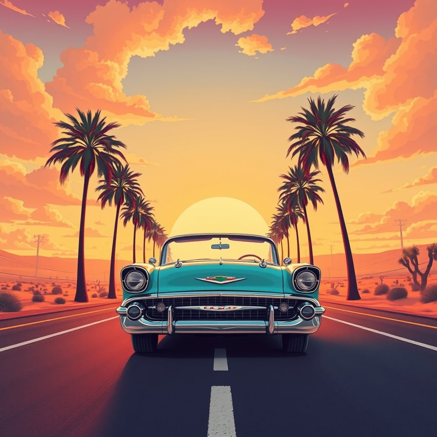 Preview of Technicolor Route 66 Poster