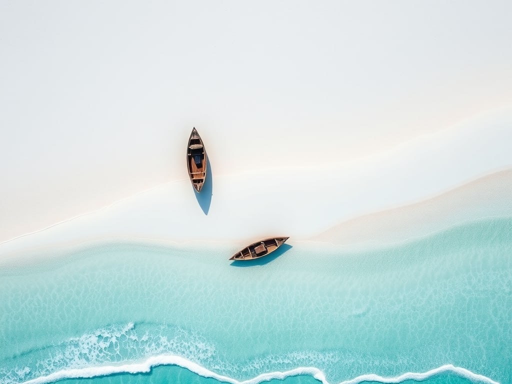 Preview of Aerial Coastline Turquoise Water