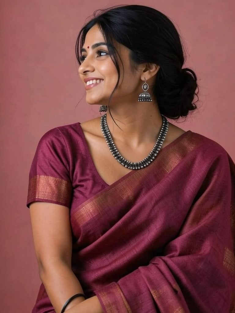 Preview rendered from “Indian Woman in Linen Saree”