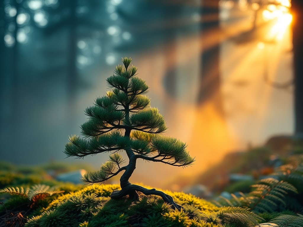 Preview of Cinematic Bonsai Tree Forest Shot