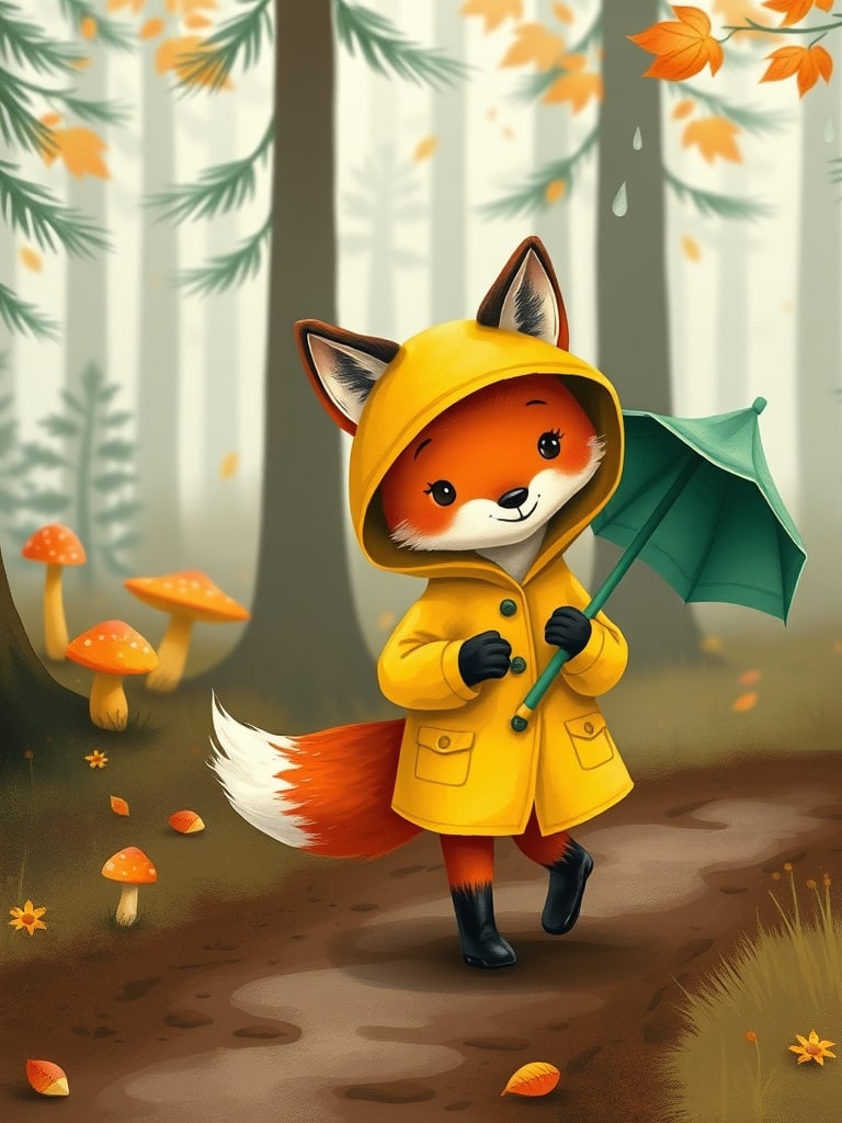 Preview of Children's Book Fox Character