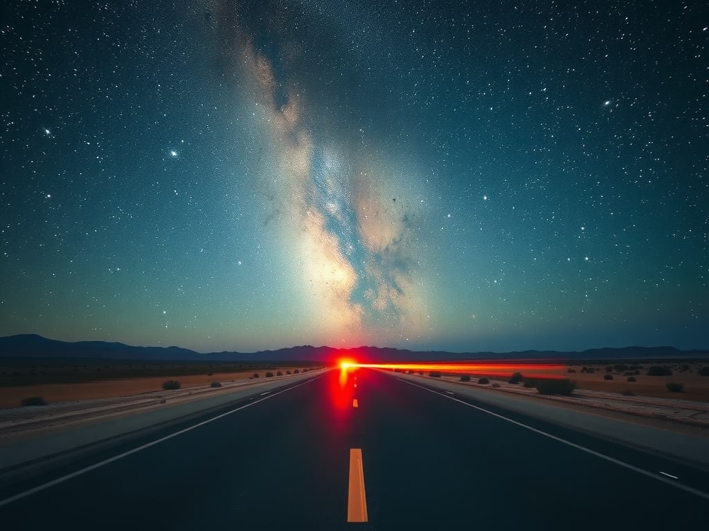 Preview of Desert Highway Long Exposure