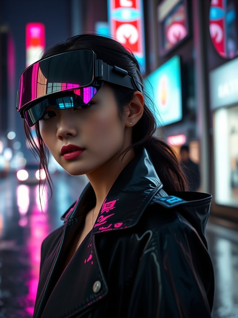 Preview of Cyberpunk Neon Portrait