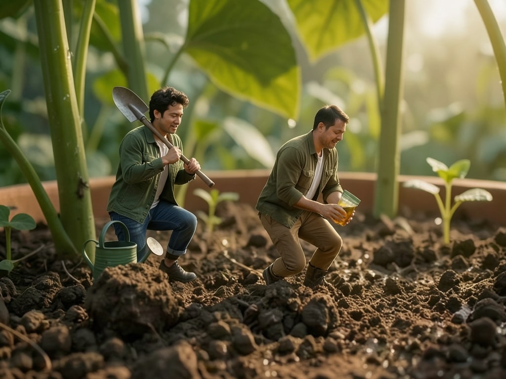 Preview rendered from “Mini Gardeners in Flowerpot”