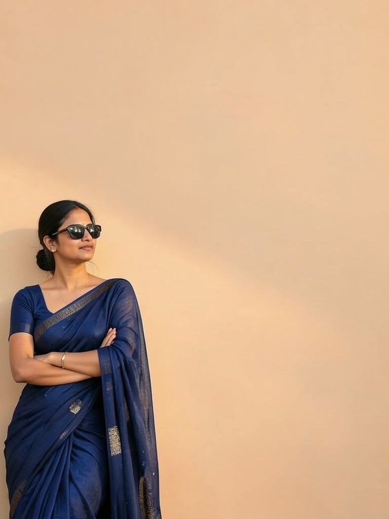 Preview of Minimalist South Asian Woman Portrait