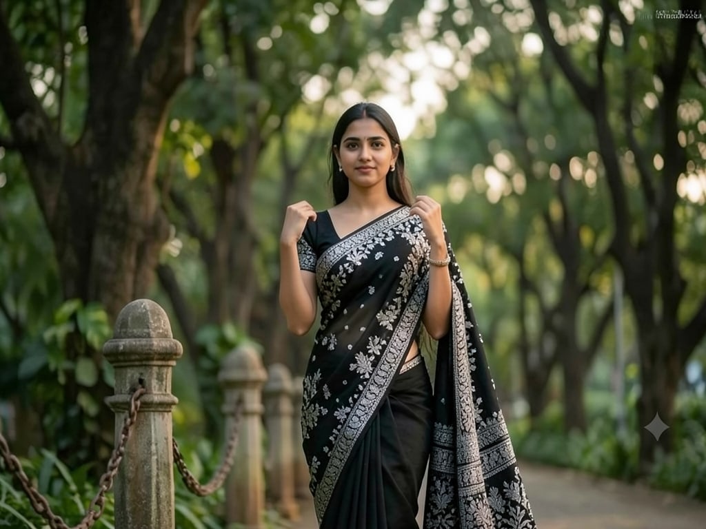Preview of Black Saree Theme