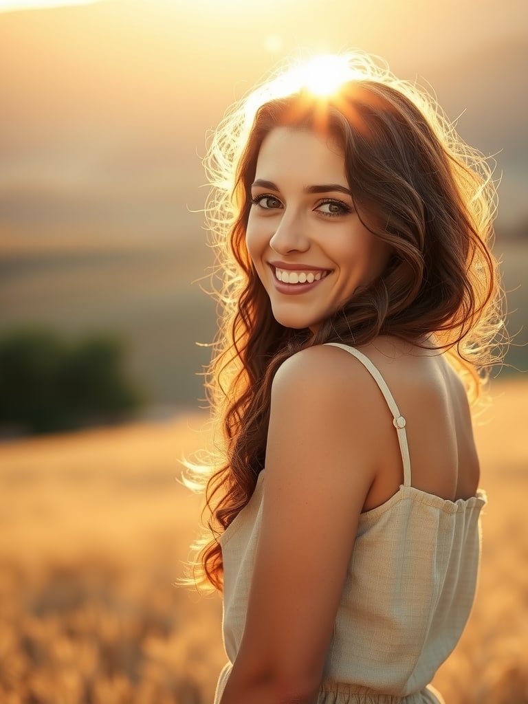 Preview of Golden Hour Backlit Portrait