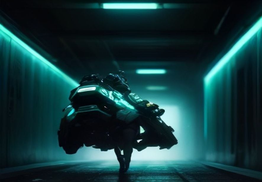 Preview of Quantum Courier Cyberpunk Tunnel Chase