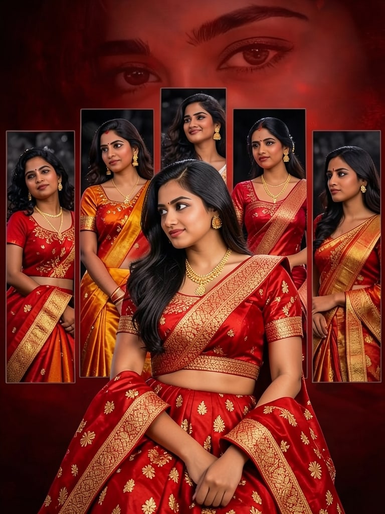Preview rendered from “South Indian Woman Collage”