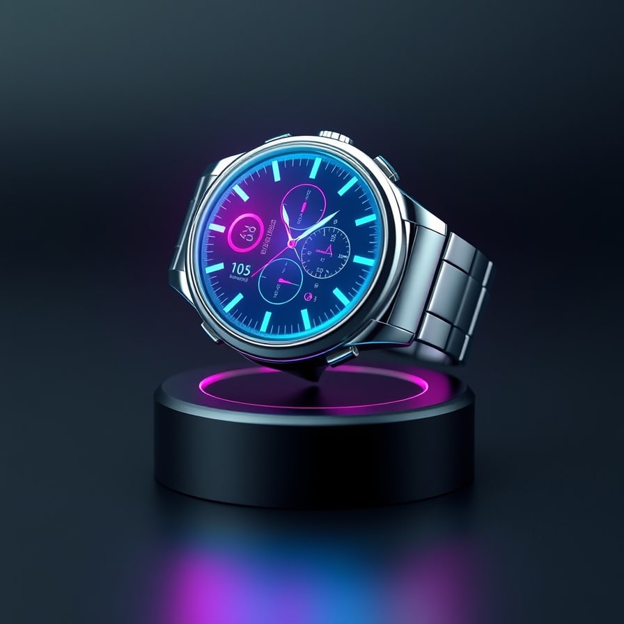 Preview of Holographic Smartwatch Product Shot
