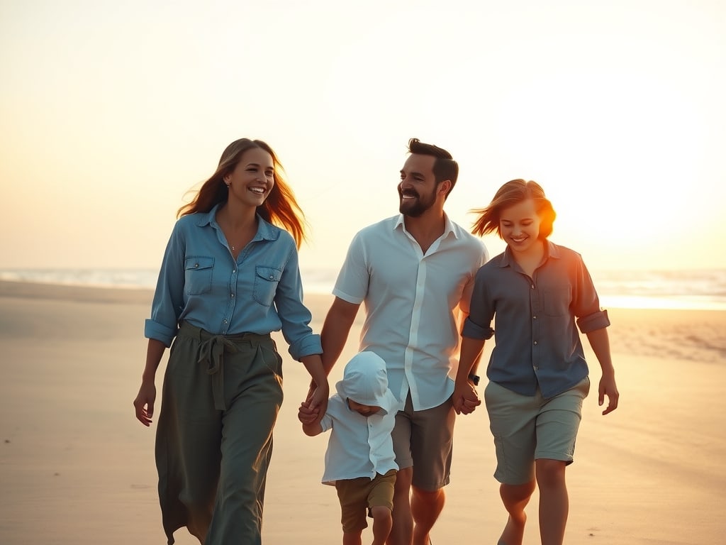 Preview of Golden Hour Beach Family Portrait