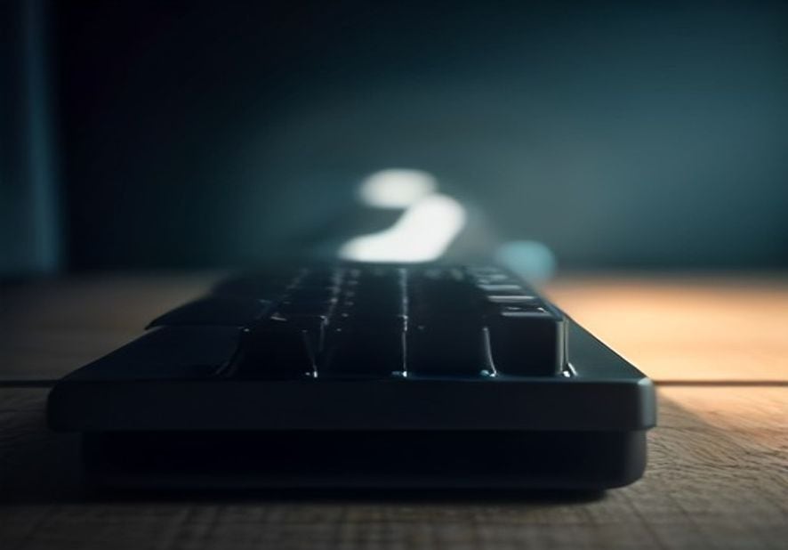 Preview of Cinematic Mechanical Keyboard Spotlight Shot
