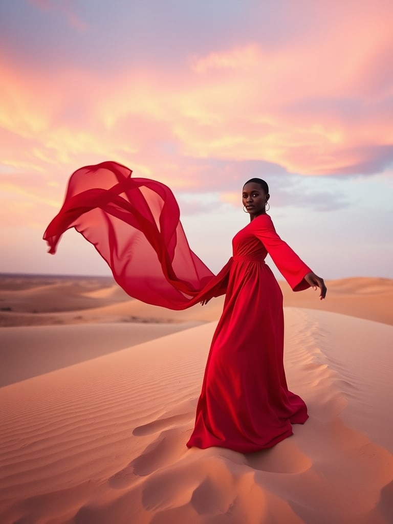 Preview of Haute Couture Gown in Desert