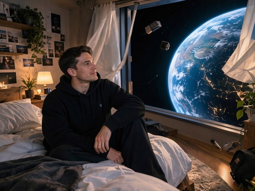 Preview rendered from “Bedroom in Space”